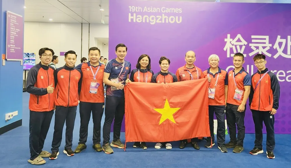 Đội TDDC Việt Nam đã thi đấu và giành 1 HCB tại ASIAD 19. Ảnh: QUỐC VINH