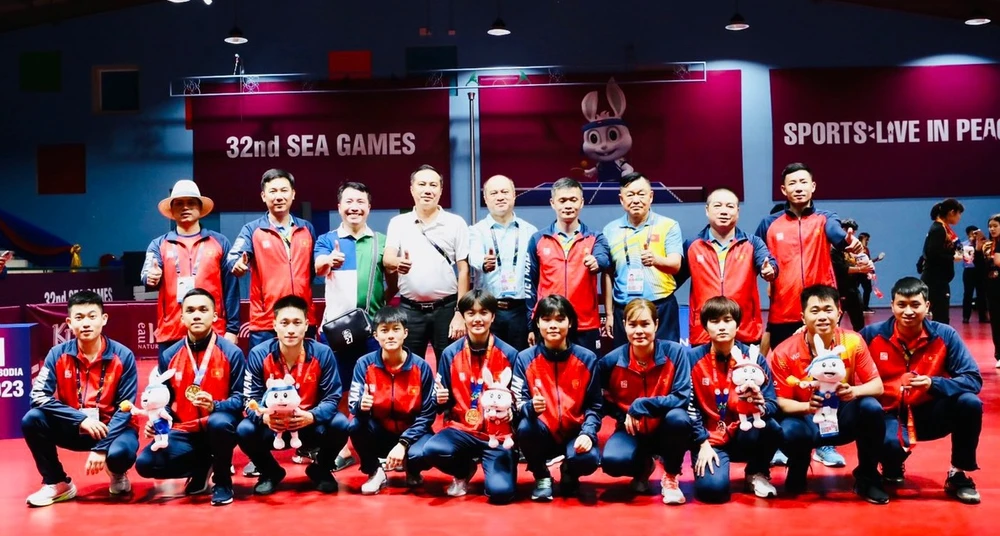 Tuyển bóng bàn Việt Nam đã có kết quả tốt ở SEA Games 32 và đang chờ đợi nỗ lực của các tay vợt tại vòng loại Olympic trong năm 2024. Ảnh: MINH MINH