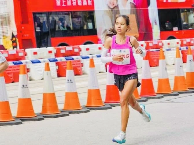 Hoàng Thị Ngọc Hoa là VĐV marathon nữ có kết quả ấn tượng ngay trước Tết Giáp Thìn 2024. Ảnh: NGỌC HOA