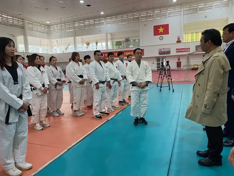 Chùm ảnh: Các đội thể thao quốc gia báo cáo chuyên môn chuẩn bị vòng loại Olympic 2024 ảnh 2 img-6694-9967.jpg
