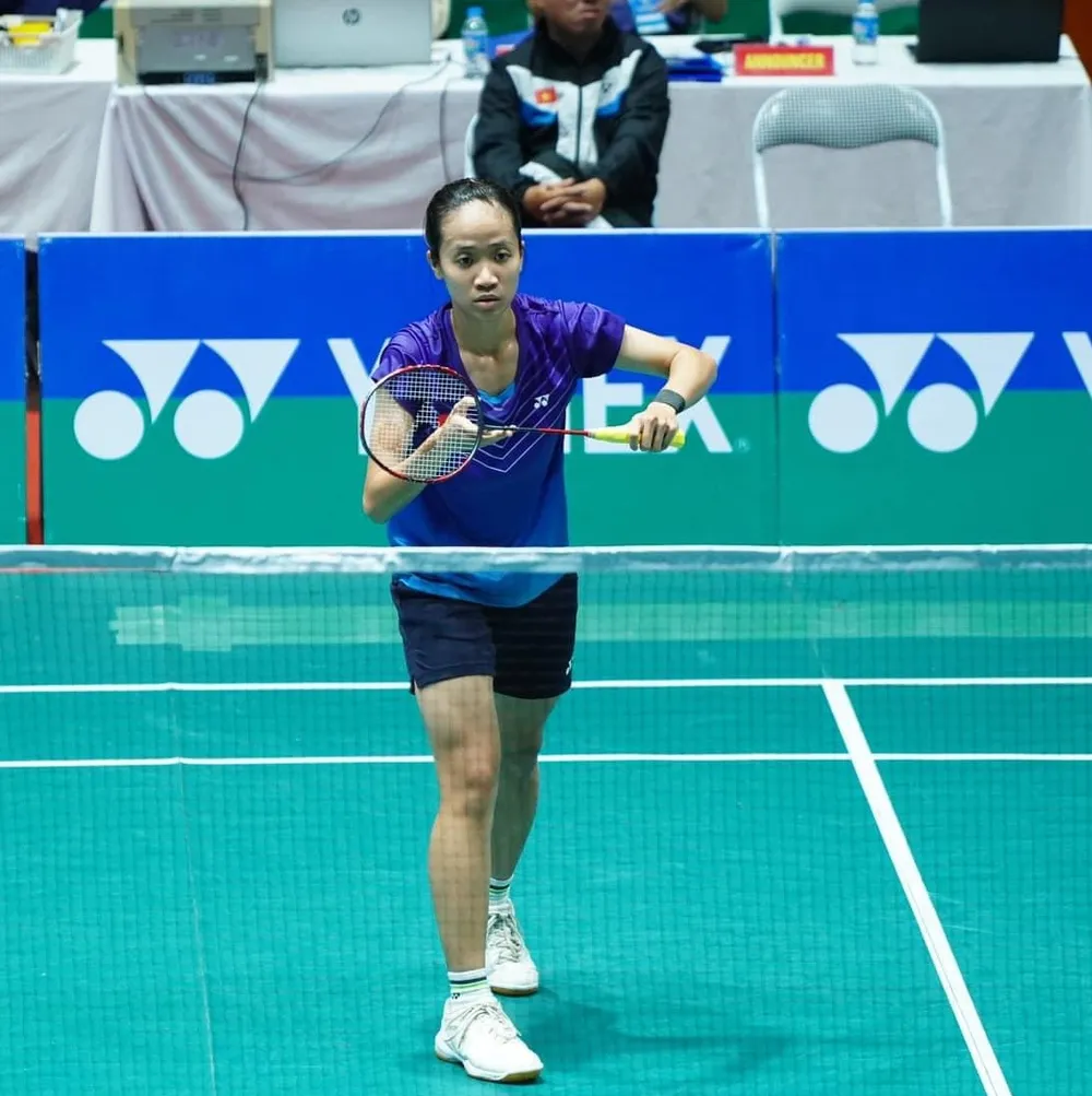 Vũ Thị Anh Thư đã dừng bước tại tứ kết nội dung đơn nữ ở giải. Ảnh: BUBADU.BADMINTON