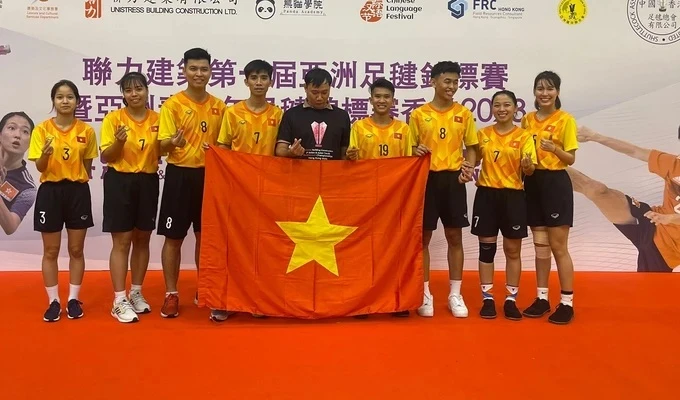 Việt Nam sẽ là chủ nhà giải đá cầu vô địch châu Á 2024 và các tuyển thủ được cơ hội tranh những kết quả cao nhất ngay trên sân nhà. Ảnh: MINH MINH