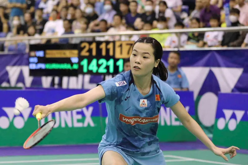 Nguyễn Thùy Linh đã lọt vào vòng 2 giải cầu lông tại Thụy Sỹ. Ảnh: D.P