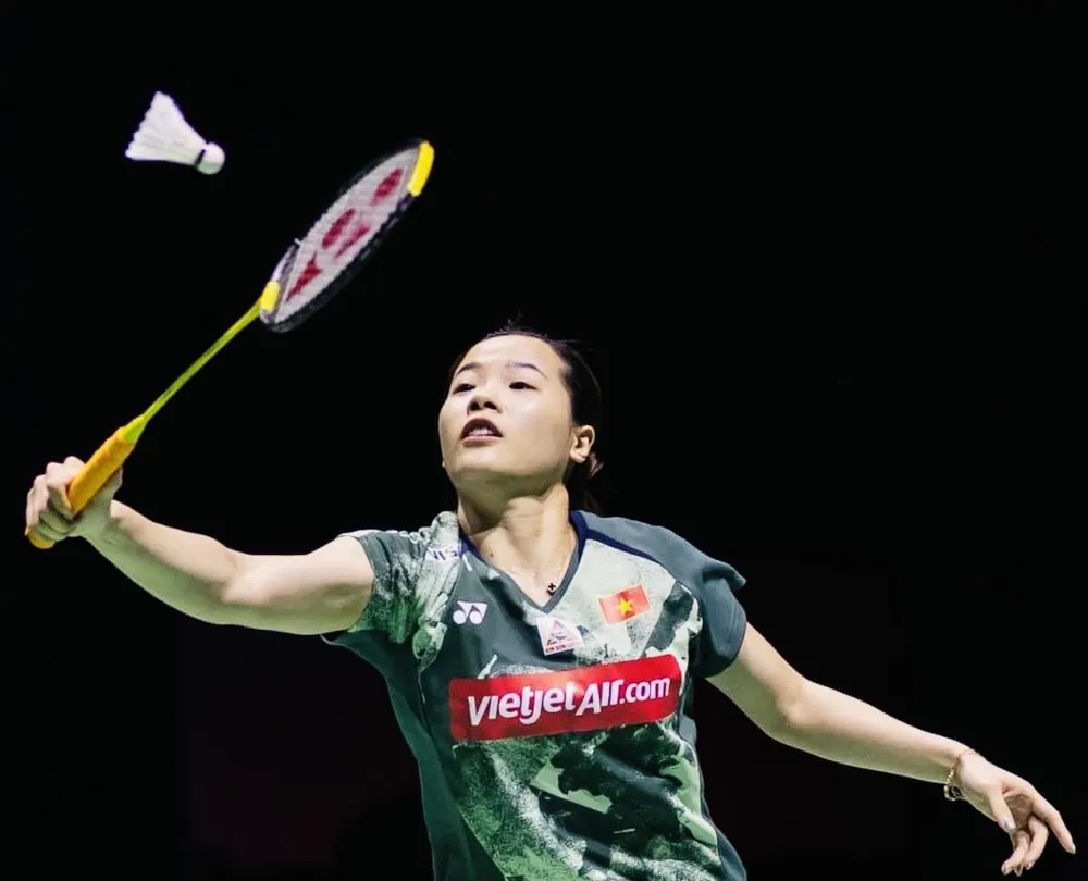 Thùy Linh đã vào vòng 2 giải cầu lông Masters Tây Ban Nha 2024. Ảnh: SVENBADMINTON