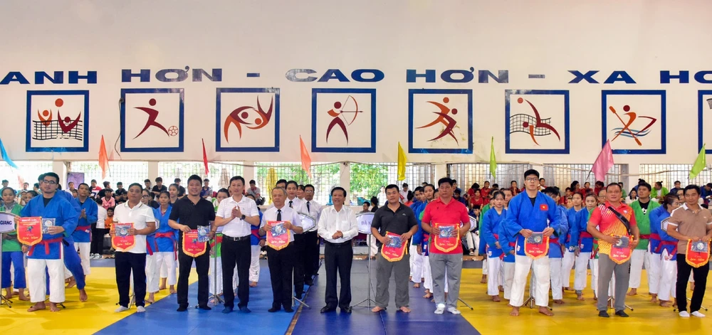 Giải kurash vô địch quốc gia 2024 tranh tài tại Sóc Trăng. Ảnh: THẠCH PÍCH