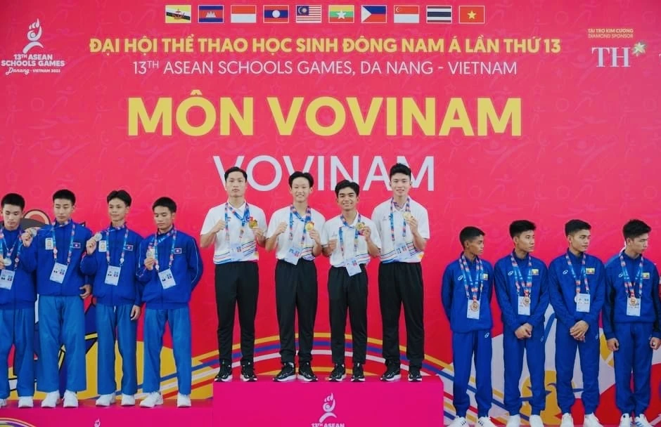 Vovinam thể thao học sinh Việt Nam đã đứng đầu môn thể thao này tại ASG 2024. Ảnh: ASG 2024