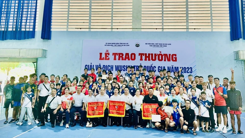 Các gương mặt trẻ của wushu Việt Nam sẽ thi đấu để có cơ hội vào đội tuyển quốc gia tham dự các giải quốc tế trong năm. Ảnh: WSVN