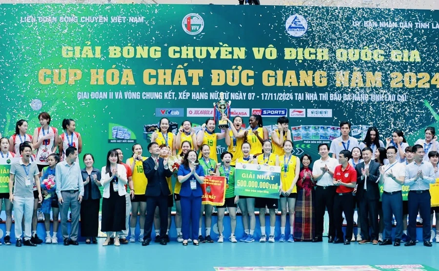 Liên đoàn bóng chuyền Việt Nam nỗ lực tìm nhà tài trợ cho giải bóng chuyền vô địch quốc gia trong các năm tiếp theo. Ảnh: VFV