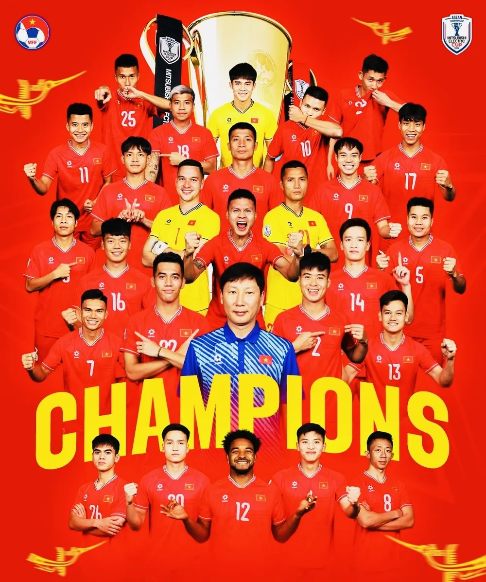 Các cầu thủ đội tuyển Việt Nam tại ASEAN Cup 2024. Ảnh: VFF IMG_1423.jpg