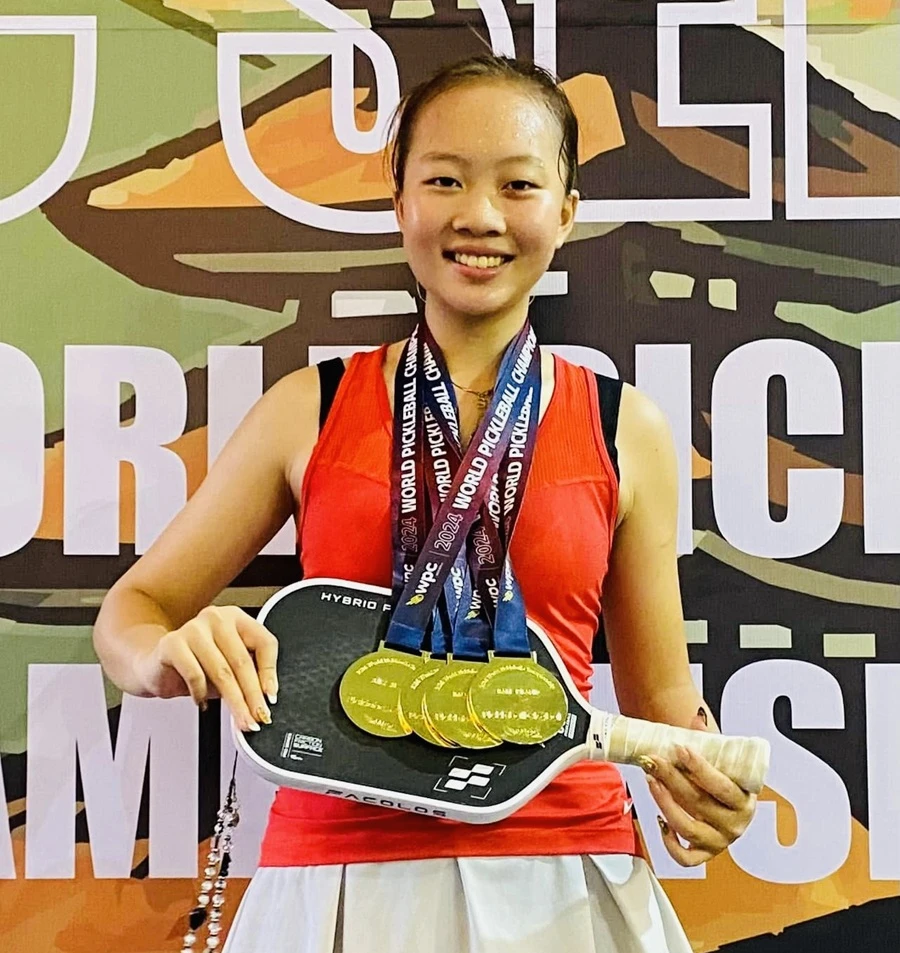 Sophia Phương Anh là 1 trong những VĐV nữ pickleball có chuyên môn tốt lúc này. Ảnh: NVCC