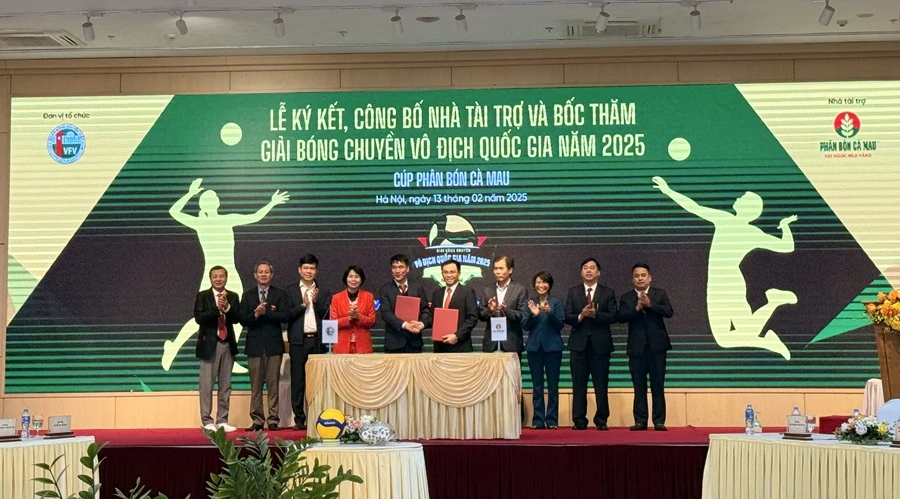 Giải bóng chuyền vô địch quốc gia 2025 đã có đơn vị tài trợ mới và tổng thưởng là hơn 2,2 tỷ đồng. Ảnh: MINH MINH