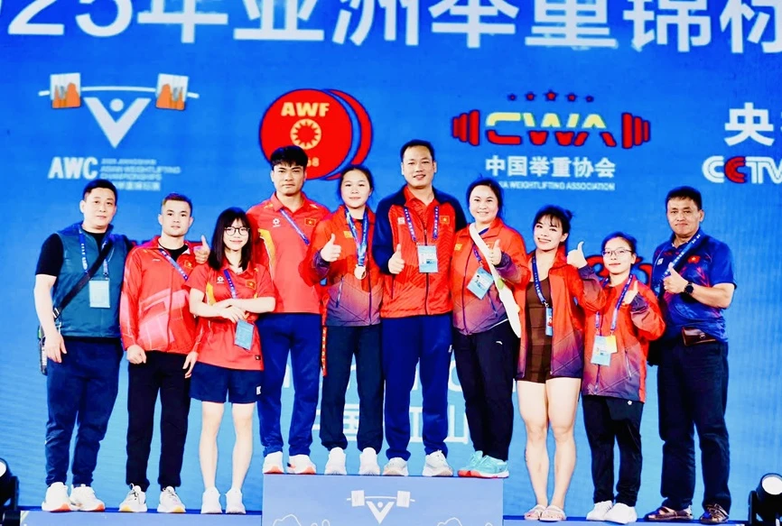Cử tạ Việt Nam sẽ tập trung chuẩn bị chuyên môn đối với nhóm hạng cân quan trọng từ sau giải vô địch châu Á 2025. Ảnh: NGUYỄN HUY