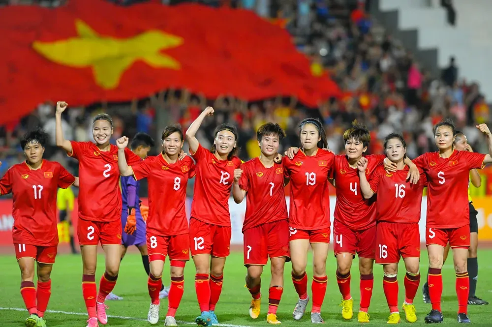 Bóng đá nữ Việt Nam đã giành HCV tại SEA Games 32 và có cơ hội bảo vệ ngôi vô địch ở kỳ SEA Games 33 tại Thái Lan. Ảnh: DŨNG PHƯƠNG
