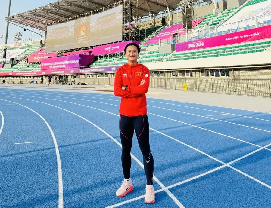 Nhi Yến đã giành tấm HCĐ để đời cho mình tại giải vô địch châu Á 2025. Ảnh: NHI YẾN