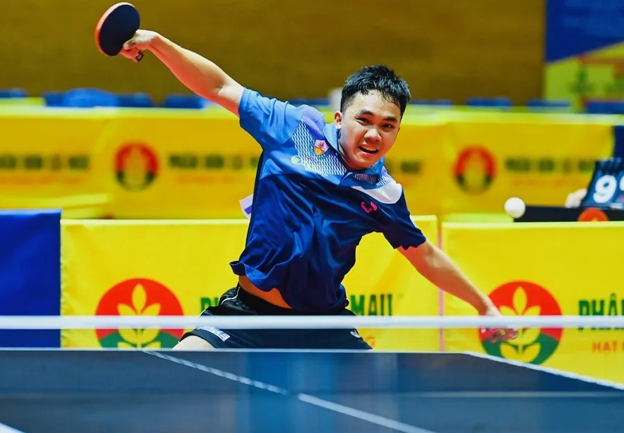 Đương kim vô địch quốc gia đơn nam Đinh Anh Hoàng có tên ở danh sách dự kiến tập trung đội tuyển quốc gia. Ảnh: DUY LINH IMG_5449.jpg