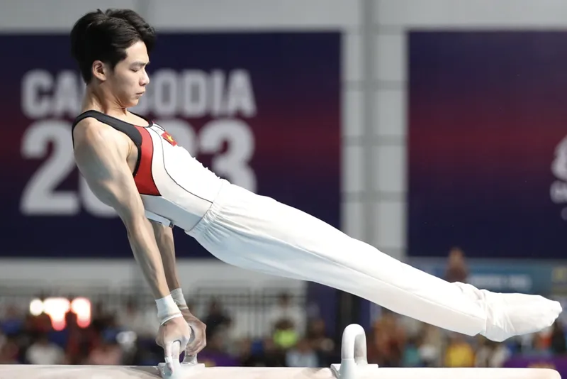 Tuyển thủ Xuân Thiện đã có thành công ở SEA Games 32 và đặt mục tiêu cao đối vơi SEA Games 33. Ảnh: ĐOÀNTTVN xuan thien 11.png