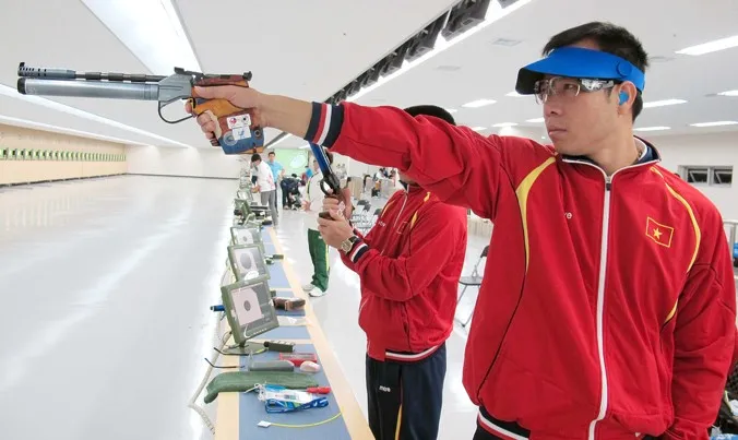 Người gần nhất từng giành HCV Olympic cho thể thao Việt Nam là cựu xạ thủ Hoàng Xuân Vinh (năm 2016). Ảnh: ĐOÀNTTVN vinh 111.jpg