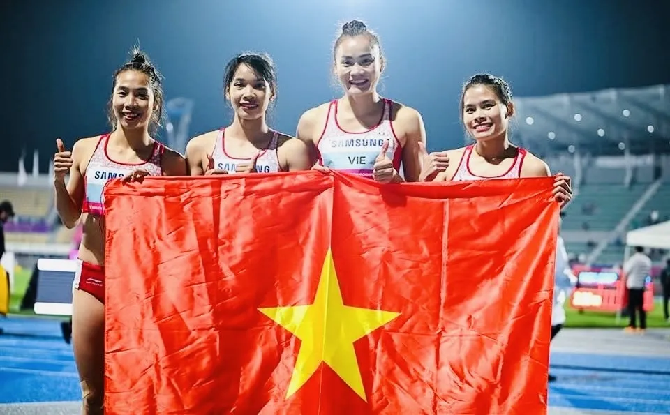 Kế hoạch đưa tuyển thủ tiếp sức 4x400m nữ tập huấn nước ngoài đang được tính toán để thực hiện. Ảnh: AAA IMG_5278.jpg