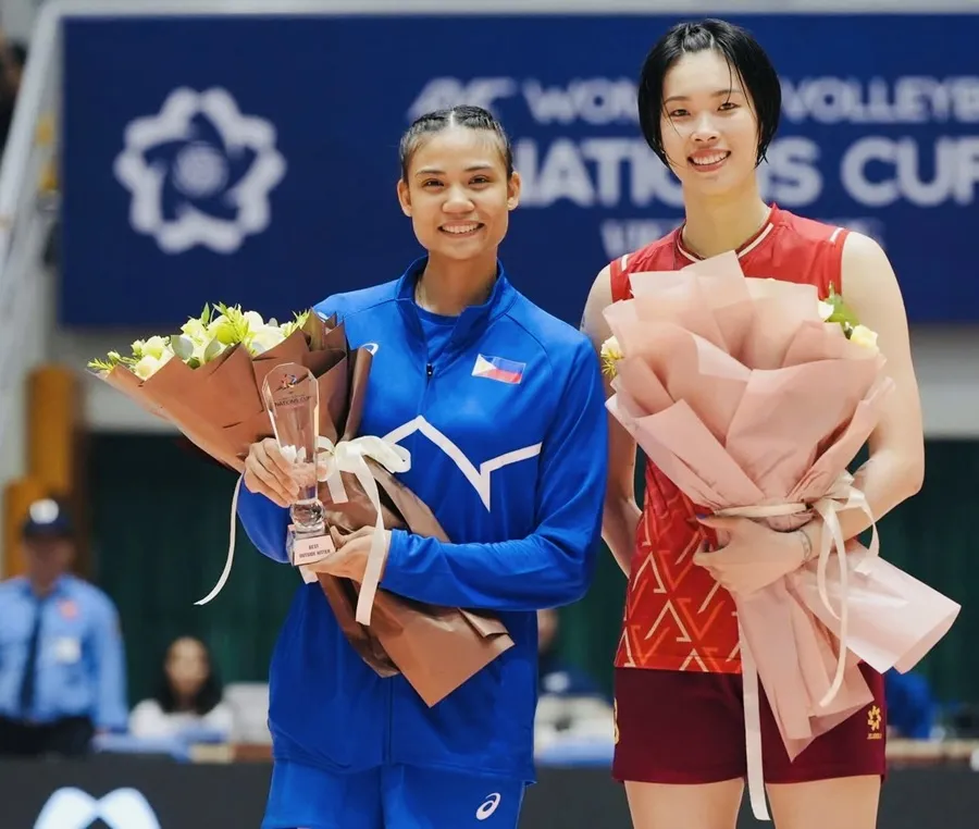 Thanh Thúy có danh hiệu Chủ công xuất sắc tại AVC Nations Cup 2025. Ảnh: VFV IMG_5799.jpg