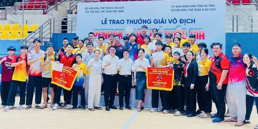 Đội pencak silat trẻ TPHCM đã giành thành tích tốt tại giải năm nay ở Hà Tĩnh. Ảnh: PENCAKSILATTPHCM