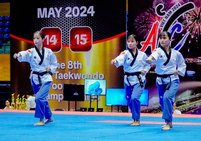 Sau giải vô địch châu Á 2024, Việt Nam sẽ là chủ nhà giải taekwondo vô địch Đông Nam Á 2025 sắp tới. Ảnh: VTF t.png