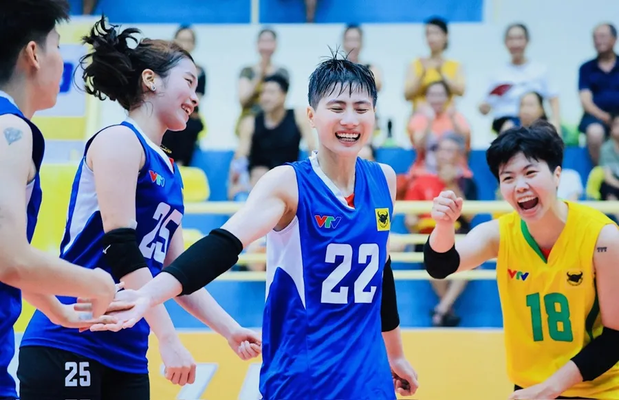 Cầu thủ chuyền 2 Ngọc Trâm (22) là người chơi nổi bật trong trận đấu. Ảnh: DŨNG PHƯƠNG 55e613e754027c7d73b336c9921e5d10.jpg