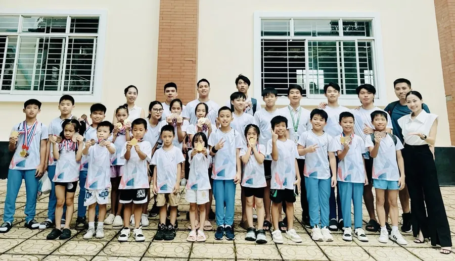 Đội trẻ Hà Nội có vị trí hạng nhì toàn đoàn năm nay. Ảnh: NG.THƯƠNG IMG_6515.jpg