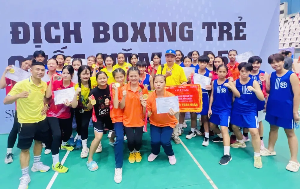 VĐV trẻ của Hà Nội cũng đạt thành tích vượt trội trong giải năm nay. Ảnh: NGUYỄN NHƯ IMG_6705.jpg