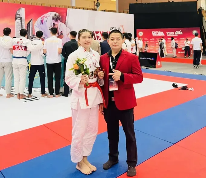 Tuyển thủ Minh Vượng và đội tuyển jujitsu Việt Nam không dự World Games 2025. Ảnh: TIẾN BÙI