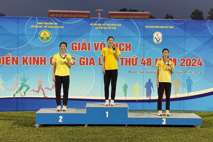 Điền kinh TPHCM có quyết tâm bảo vệ thứ hạng trong nhóm đầu như từng có ở năm 2024. Ảnh: MINH MINH IMG_0316.jpg