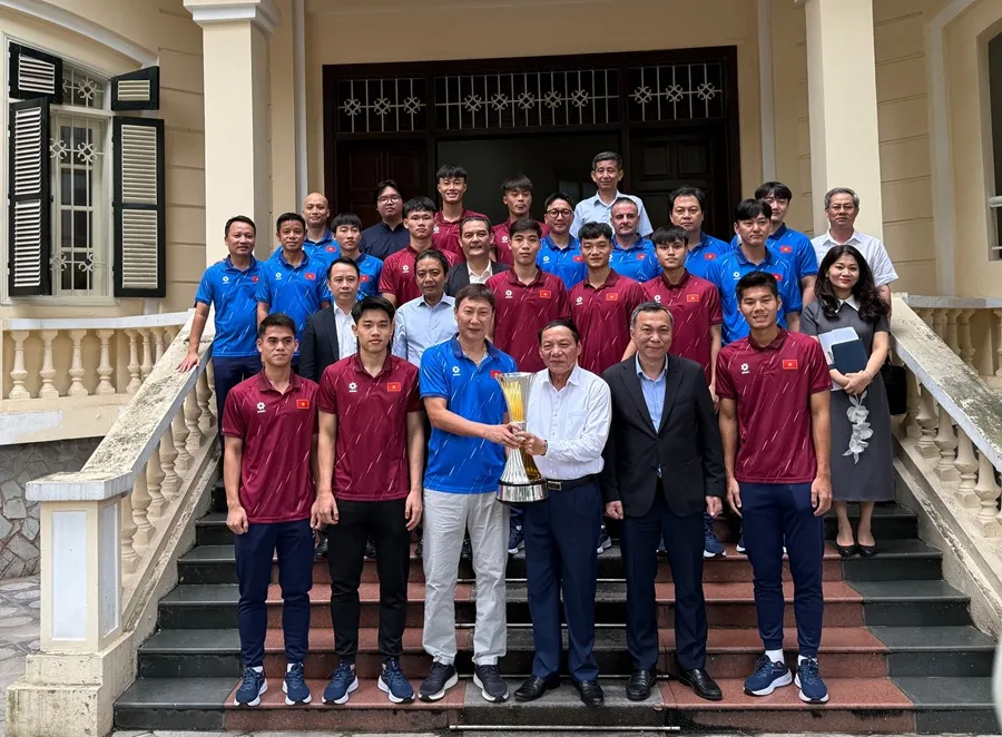Đội U23 Việt Nam quyết tâm thi đấu tốt tại SEA Games 33-2025 cuối năm nay. Ảnh: MINH MINH IMG_6907.jpg