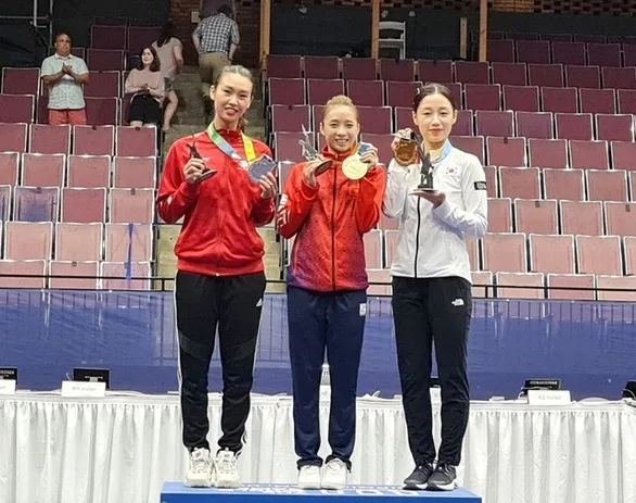 Tấm HCV tại World Games 2022 là kỷ niệm đẹp của Thúy Vi. Ảnh: WG2022 world game 222.jpg