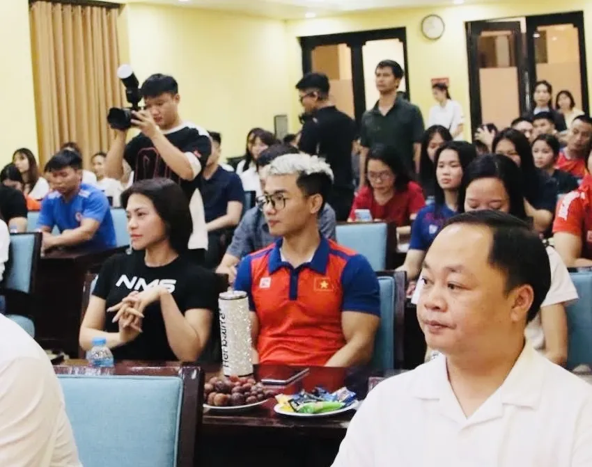 HLV, VĐV tham gia buổi hướng nghiệp cho VĐV năm 2025 của Cục TDTT Việt Nam. Ảnh: TDTTVN