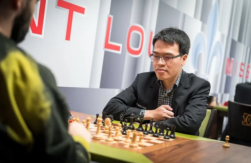 Lê Quang Liêm quyết tâm giành kết quả cao tại giải ở St Louis (Mỹ). Ảnh: CHESS