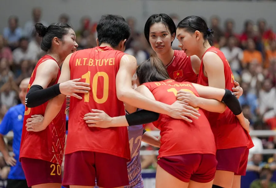 Đội tuyển bóng chuyền nữ Việt Nam sẽ sang Thái Lan tham dự giải vô địch thế giới 2025 trong tuần này. Ảnh: AVC