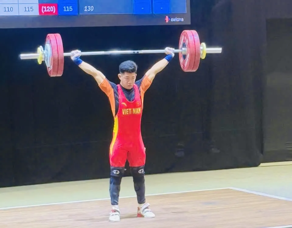 Trần Minh Trí là lực sĩ giành được nhiều thành tích thời gian qua sẽ dự giải quốc gia năm nay. Ảnh: MINH MINH