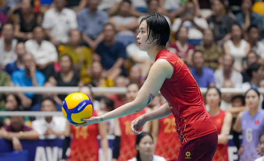 Chủ công Trần Thị Thanh Thúy có thể thi đấu vị trí đối chuyền tại giải vô địch thế giới 2025. Ảnh: AVC