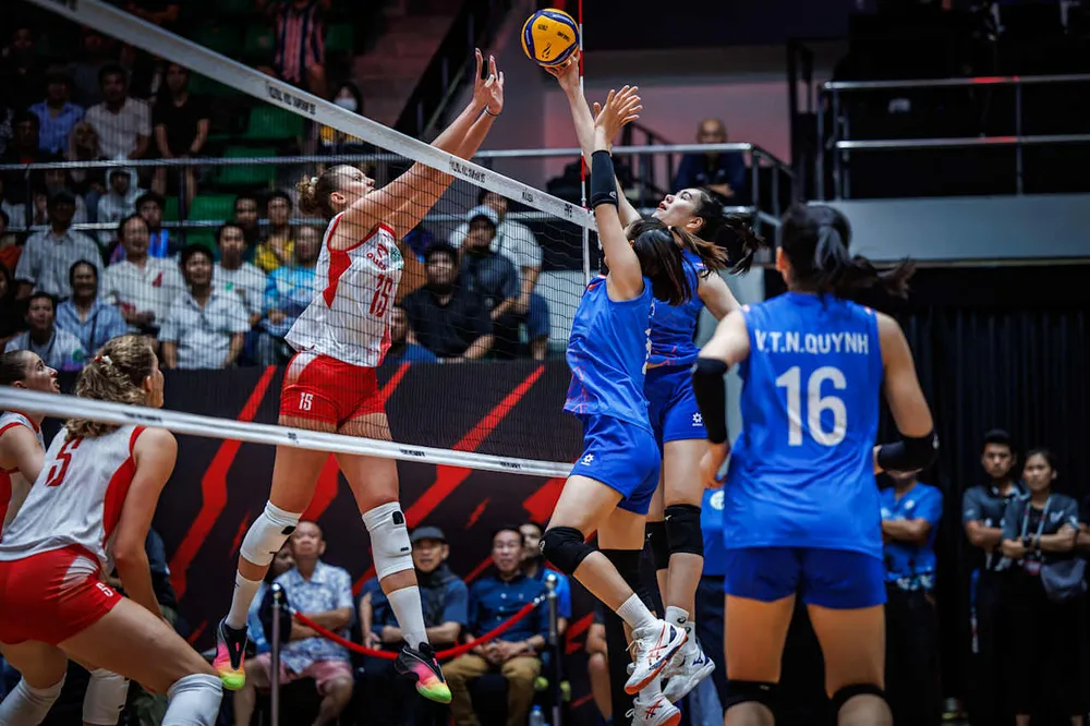 Đội tuyển bóng chuyền nữ Việt Nam đã thi đấu nỗ lực. Ảnh: FIVB