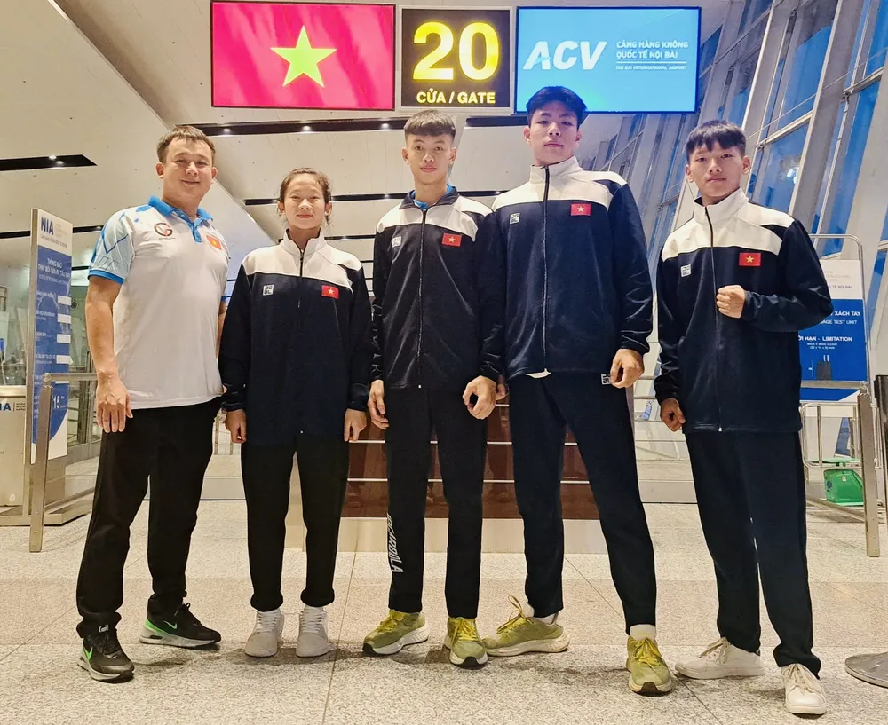 Võ sĩ MMA Việt Nam tham dự giải vô địch trẻ châu Á 2025. Ảnh: NGỌC TƯỚC