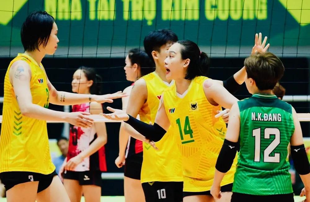 Đội VTV Bình Điền Long An đang tập trung chuẩn bị cho giai đoạn 2 giải vô địch quốc gia 2025. Ảnh: DŨNG PHƯƠNG