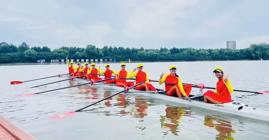 VĐV Việt Nam thi đấu tại giải. Ảnh: HỒNG HẠNH