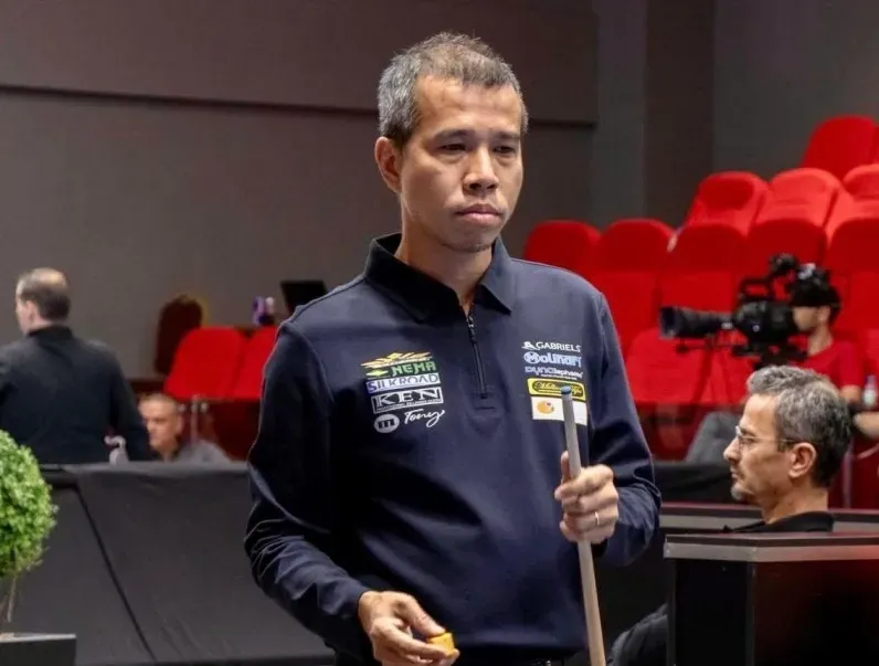 Trần Quyết Chiến đã giành được suất tham dự giải vô địch carom 3 băng thế giới 2025. Ảnh: UMB