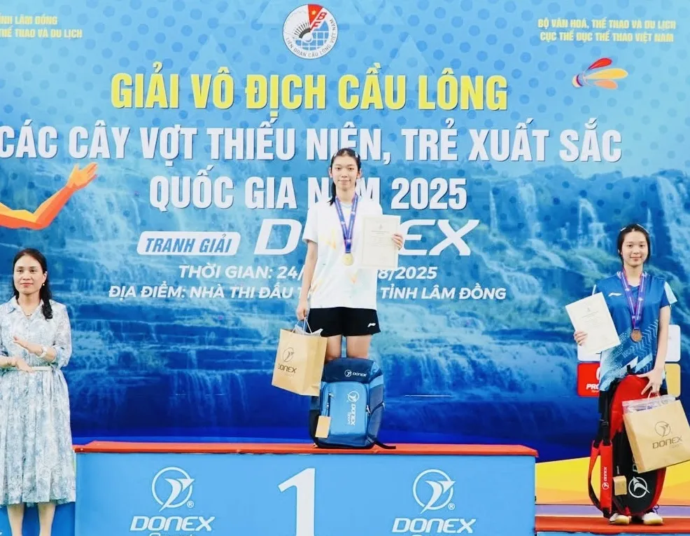 Nguyễn Thị Thu Huyền sẽ tham dự AYG 2025 tại Bahrain vào tháng 10 sắp tới. Ảnh: VBF