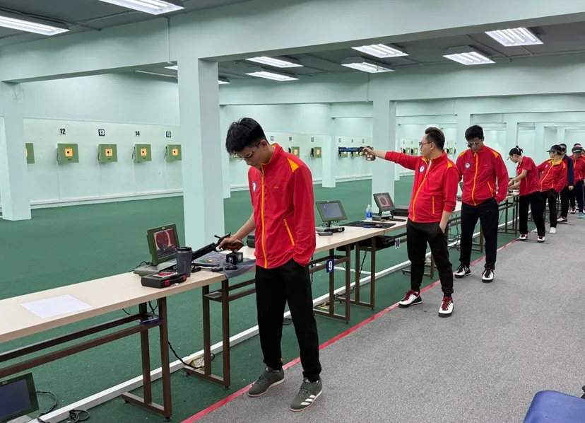 Bắn súng là 1 trong những đội tuyển được thí điểm sử dụng ứng dụng AI thu thập dữ liệu VĐV trong thời điểm hiện tại. Ảnh: MINH MINH