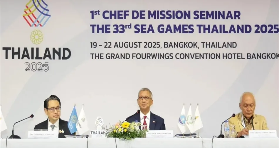 Hội nghị trưởng đoàn lần thứ nhất SEA Games 33-2025 đã tổ chức tại Thái Lan vừa qua. Ảnh: THAILANDOLYMPIC