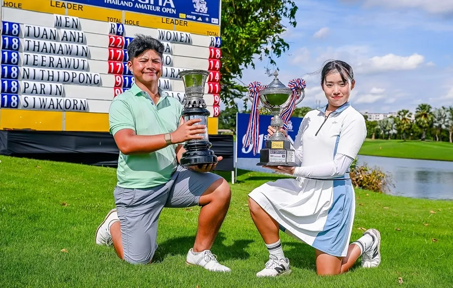 Nguyễn Tuấn Anh giành ngôi vô địch tại giải Thailand Amateur Open 2025. Ảnh: TGA