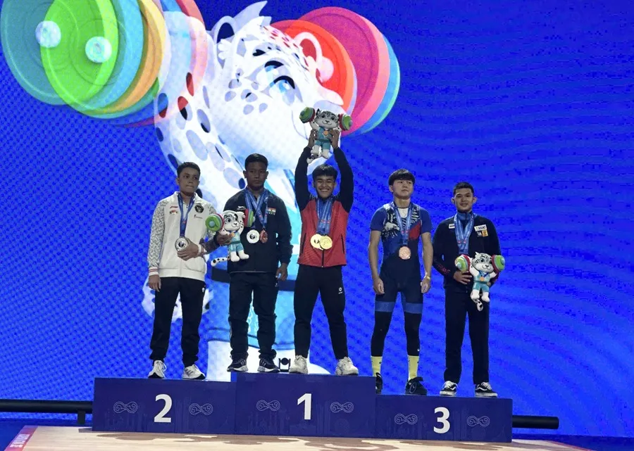 Lực sĩ Hùng Văn Thế đã có kết quả tốt tại giải vô địch trẻ châu Á 2025. Ảnh: MINH MINH