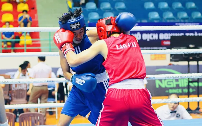 VĐV quyền Anh cả nước sẽ thi đấu giành các tấm huy chương cao nhất giải vô địch quốc gia 2025 sắp khởi tranh. Ảnh: VBF