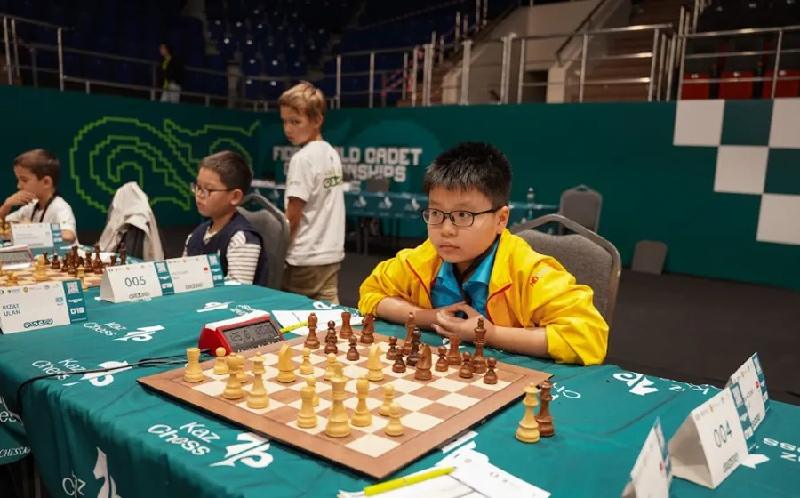 Lê Phan Hoàng Quân giành HCB cho đội cờ vua trẻ Việt Nam tại giải. Ảnh: FIDE