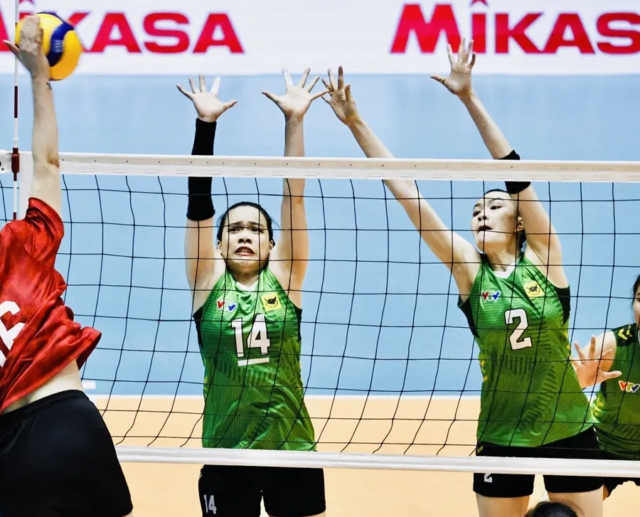 Cầu thủ VTV Bình Điền Long An đã chơi quyết tâm tại trận đấu cuối vòng bảng. Ảnh: DP